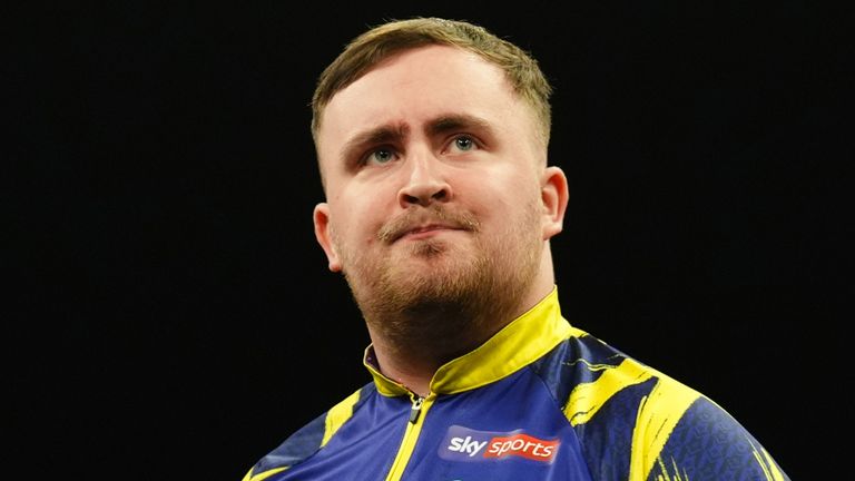 Luke Littler was beaten by Luke Woodhouse in the first round of the World Grand Prix on Monday