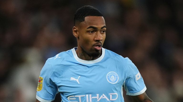 Man City's Allan made his debut against Norwich