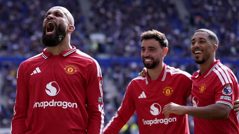Bryan Mbeumo breaks deadlock for Man Utd at Everton