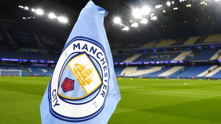 A general view of the corner flag inside the ground ahead of the UEFA Champions League, league phase match at the Etihad Stadium, Manchester. Picture date: Tuesday November 25, 2025.