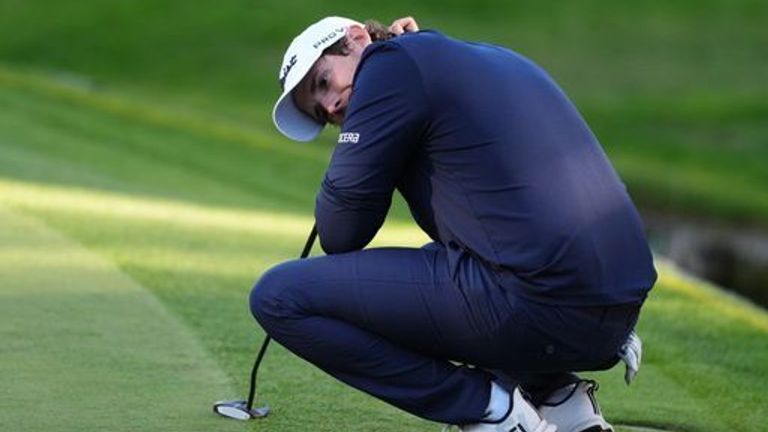 Elvira cut a dejected figure after he made double bogey on the 18th hole to finish in second place 