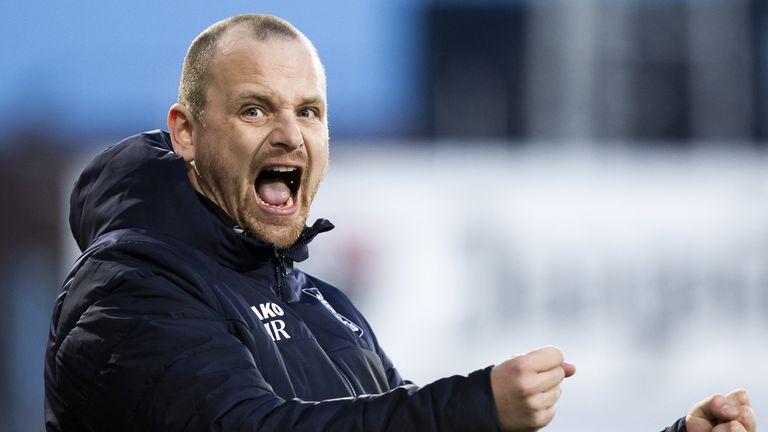 New Hibernian boss Marinus Reedijk during his time in charge of SK Beveren