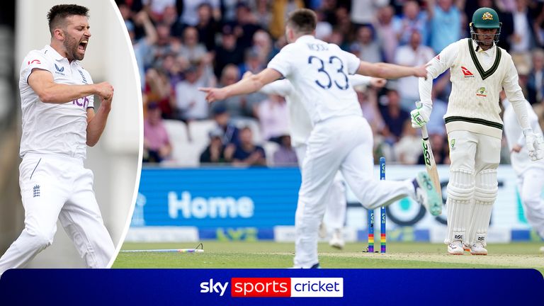 With Mark Wood announcing his international retirement, relive the moment the England quick blew away Usman Khawaja with a fiery 95mph delivery that sent the stumps cartwheeling.