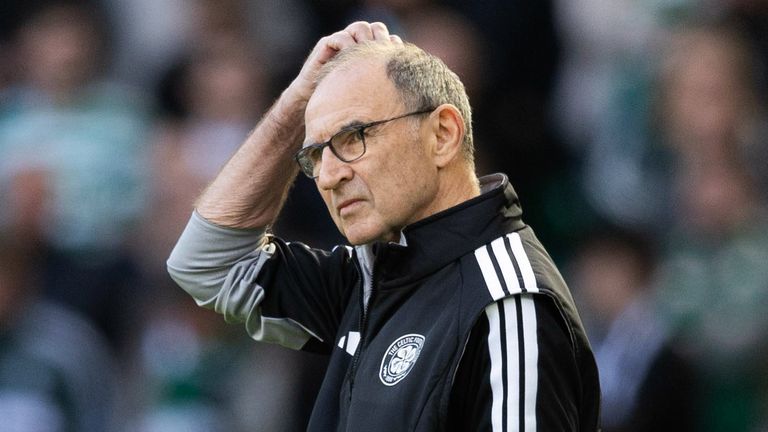 Martin O'Neill's Celtic have lost three consecutive matches