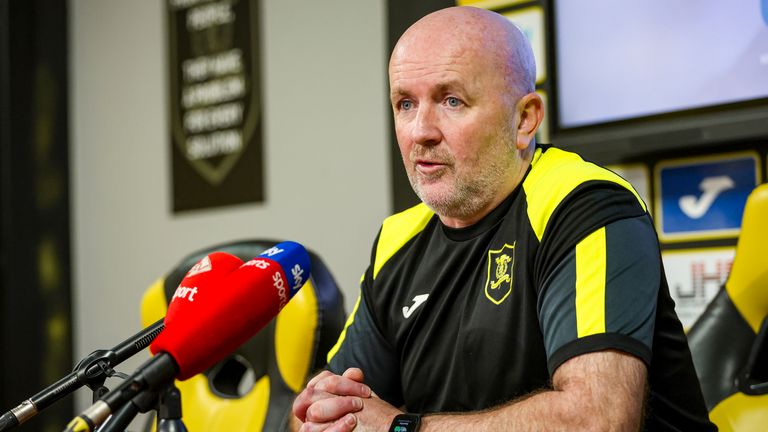 LIVINGSTON, SCOTLAND - SEPTEMBER 10: Livingston Interim Head Coach David Martindale during a Livingston press conference at the Home of the Set Fare Arena, on September 10, 2065, in Livingston, Scotland. (Photo by Ewan Bootman / SNS Group)