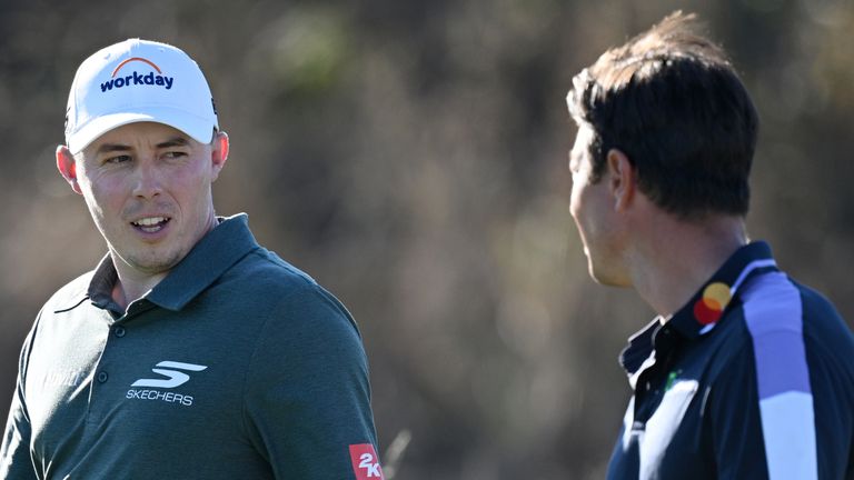 Matt Fitzpatrick partnered Viktor Hovland over the first two days in France
