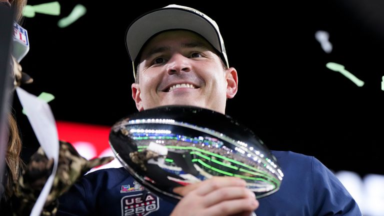 Seattle Seahawks head coach Mike Macdonald 