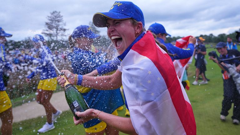 Mimi Rhodes made a winning start to her Solheim Cup career