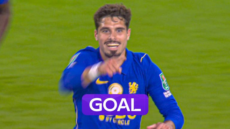Neto scores to put Chelsea ahead.