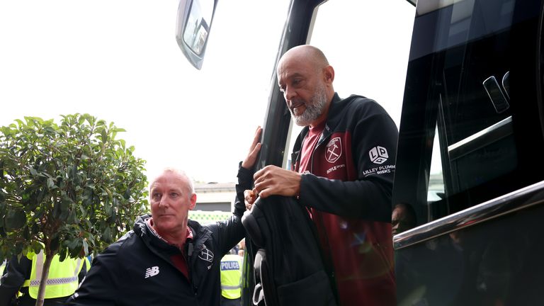 West Ham boss Nuno Espirito Santo arrives at Millwall 