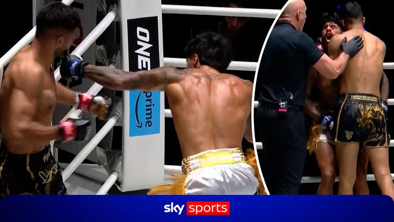 icardo Bravo rallies back from a groin shot to KO Mohamed Younes Rabah in Round 1!