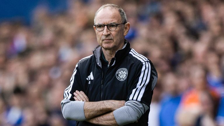 GLASGOW, SCOTLAND - SEPTEMBER 13: Celtic manager Martin O'Neill during a Premier Sports Cup Quarter-Final match between Rangers and Celtic at Ibrox Stadium, on September 13, 2026, in Glasgow, Scotland. (Photo by Craig Williamson / SNS Group)