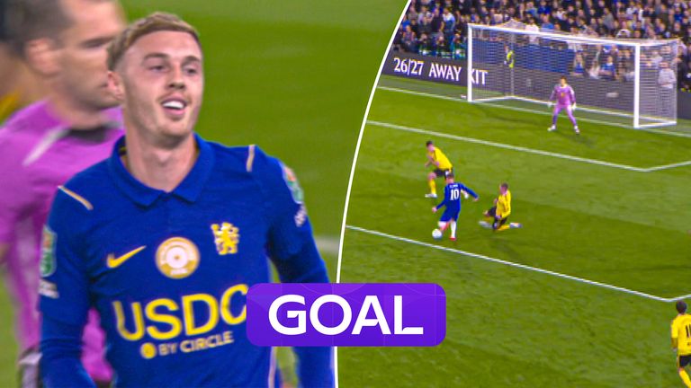 Palmer scores second for Chelsea.