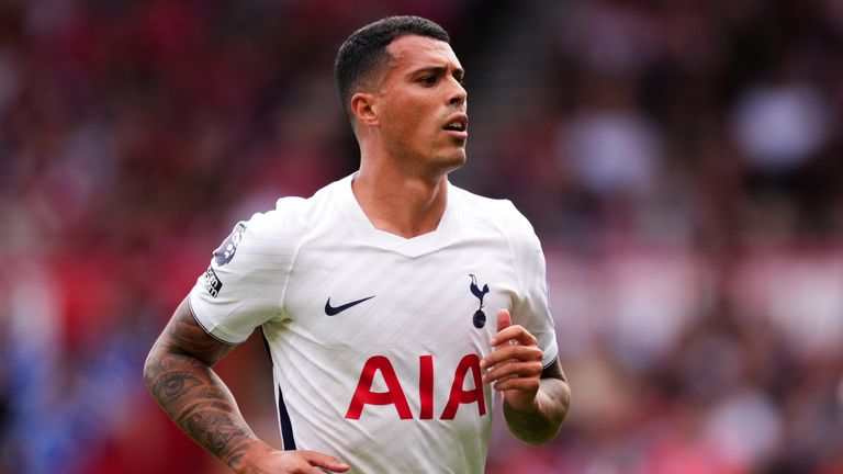 Pedro Porro in action for Spurs
