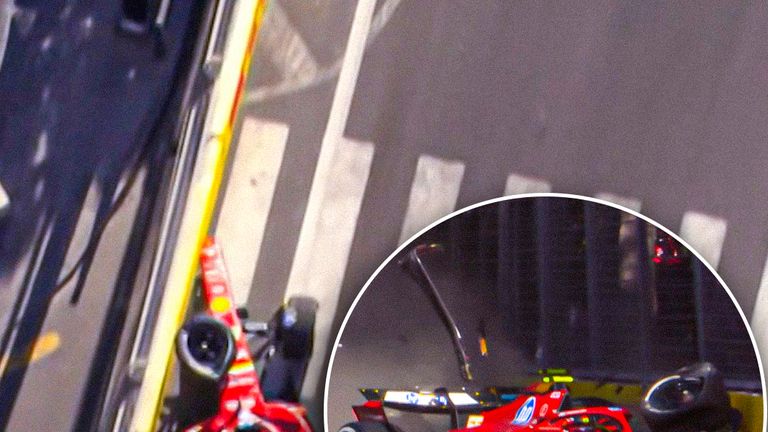 Sainz Perez crash

