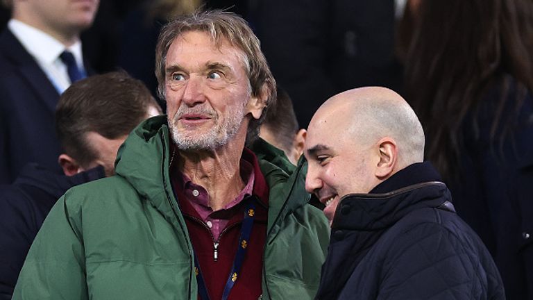 Sir Jim Ratcliffe, owner of Ineos and co-owner of Manchester United and CEO Omar Berrada