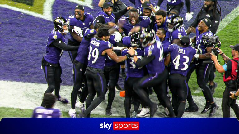 Ravens had just seven seconds to work with at the start of their drive, which proved to be just long enough to win the game in Brazil