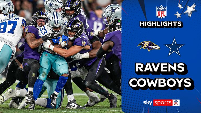 Highlights of the Baltimore Ravens at the Dallas Cowboys from Week 3 of the NFL season