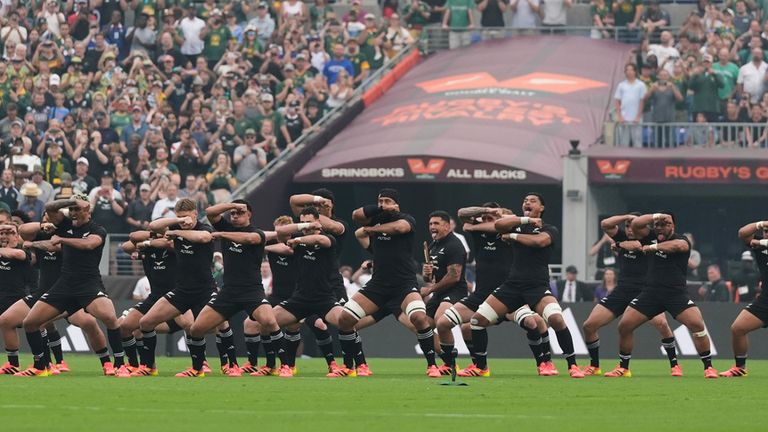The Baltimore crowd were treated to an incredible Haka 