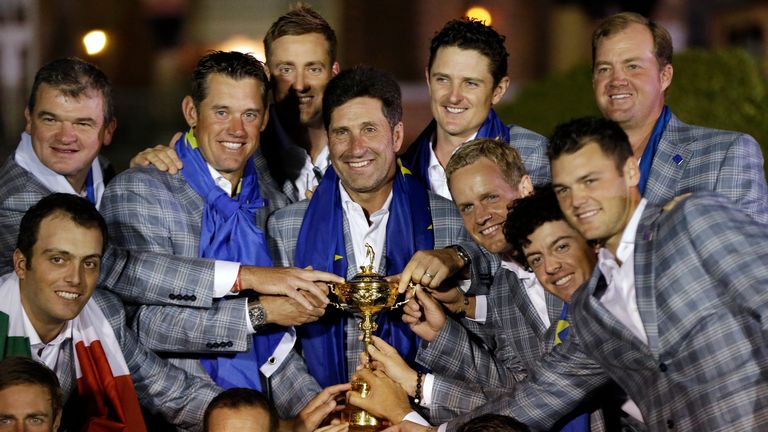 Team Europe claimed a dramatic 14.5-13.5 victory in the 2012 Ryder Cup at Medinah 