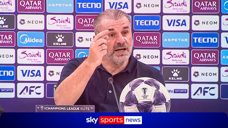 Ange Postecoglou leaps to defence of Cristiano Ronaldo after criticism from Saudi journalist