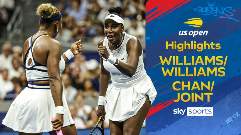 Highlights of Serena Williams and Venus Williams against Maya Joint and Chan Hao-ching in the US Open.
