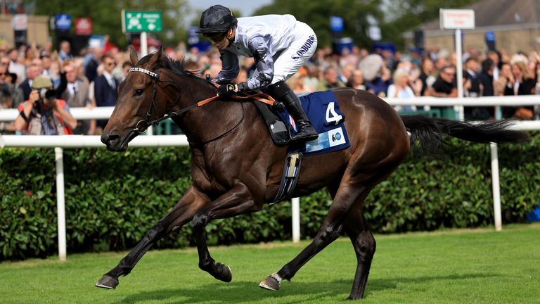 Speed Of Sound made all in the opening race of the St Leger Festival