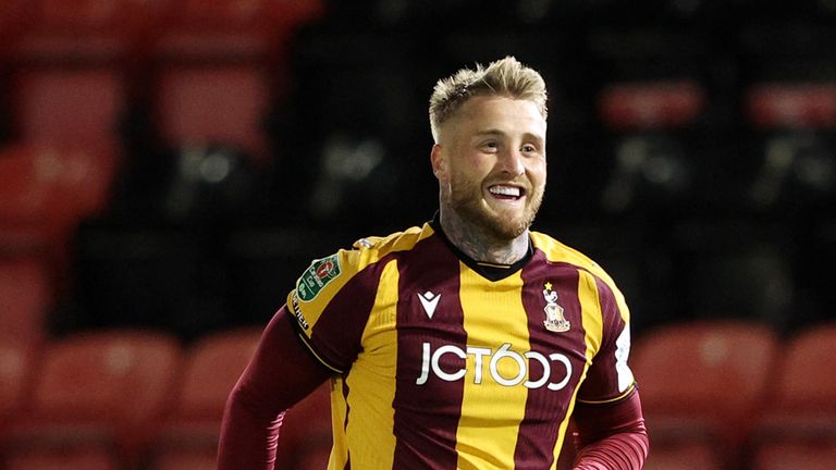 Stephen Humphrys scored Bradford's second goal at Leyton Orient