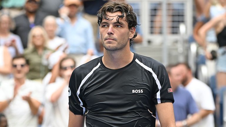 Taylor Fritz vs. Mattia Bellucci during the 2026 US Open at the USTA Billie Jean King National Tennis Center on September 3, 2026 in Flushin