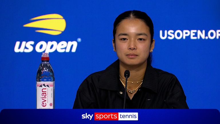 Alex Eala shares what Filipino support means to her following her loss against Iva Jovic.