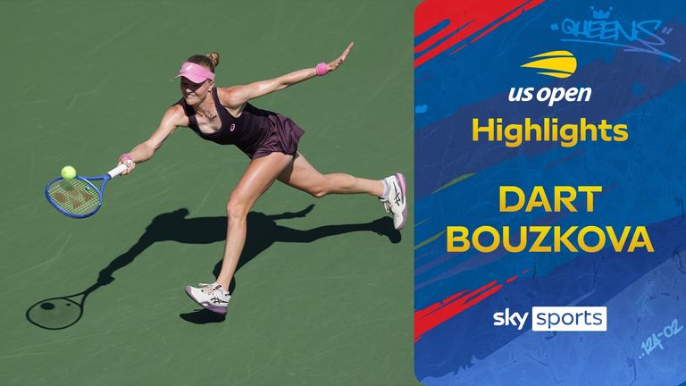 Highlights of Harriet Dart against Marie Bouzkova from the US Open.