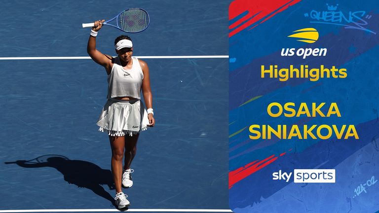 Highlights of Naomi Osaka against Katerina Siniakova from the US Open.