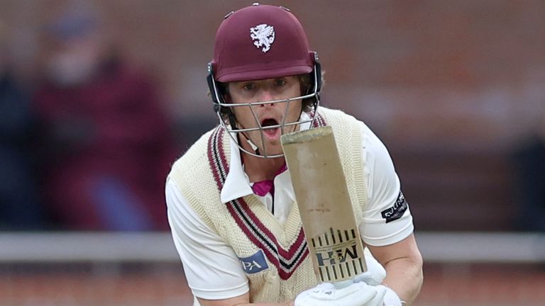Tom Abell bats for Somerset in the County Championship (PA Images)