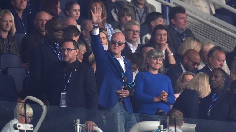 Birmingham City chairman Tom Wagner made his first appearance at St Andrew's since he suffered a stroke back in February