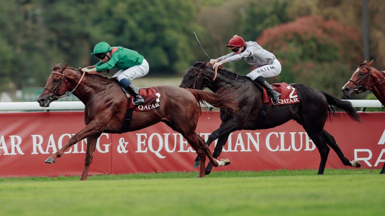 Varandir (M. Barzalona) wins Qatar Prix Niel Gr.2 in ParisLongchamp, France, 06/09/2026, photo: Zuzanna Lupa