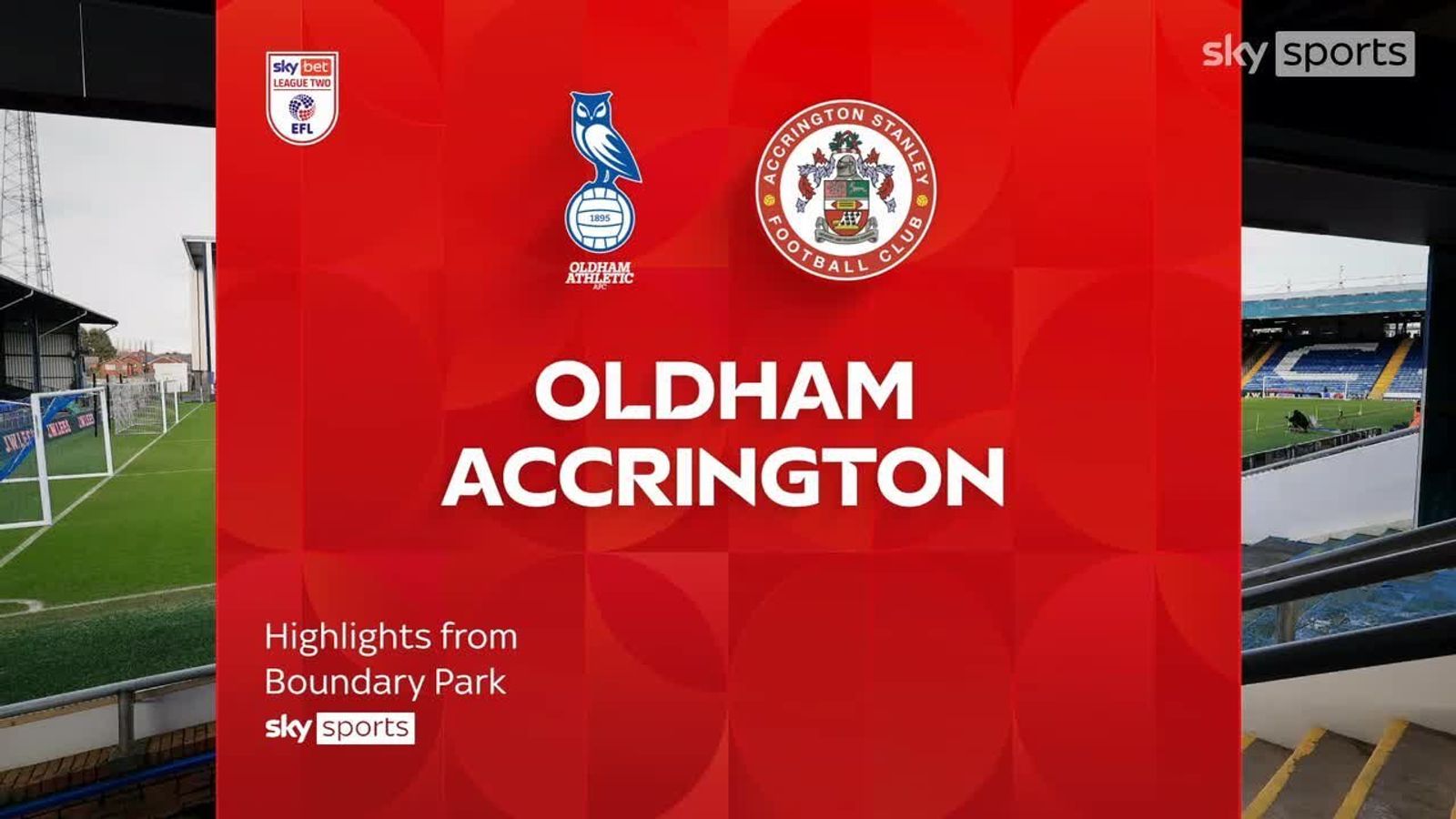 Oldham Athletic 0–0 Accrington Stanley