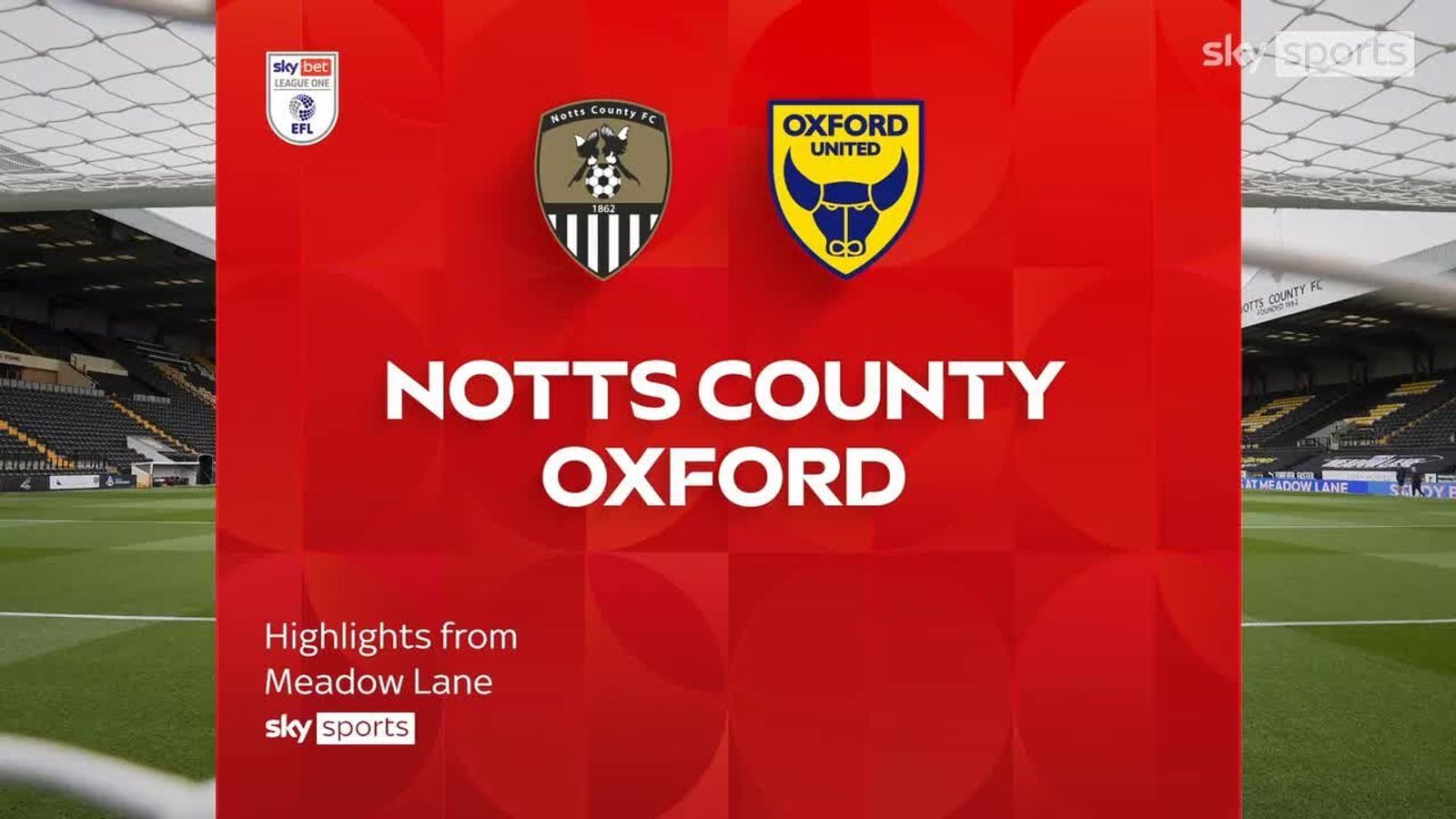 Notts County 1-2 Oxford United
