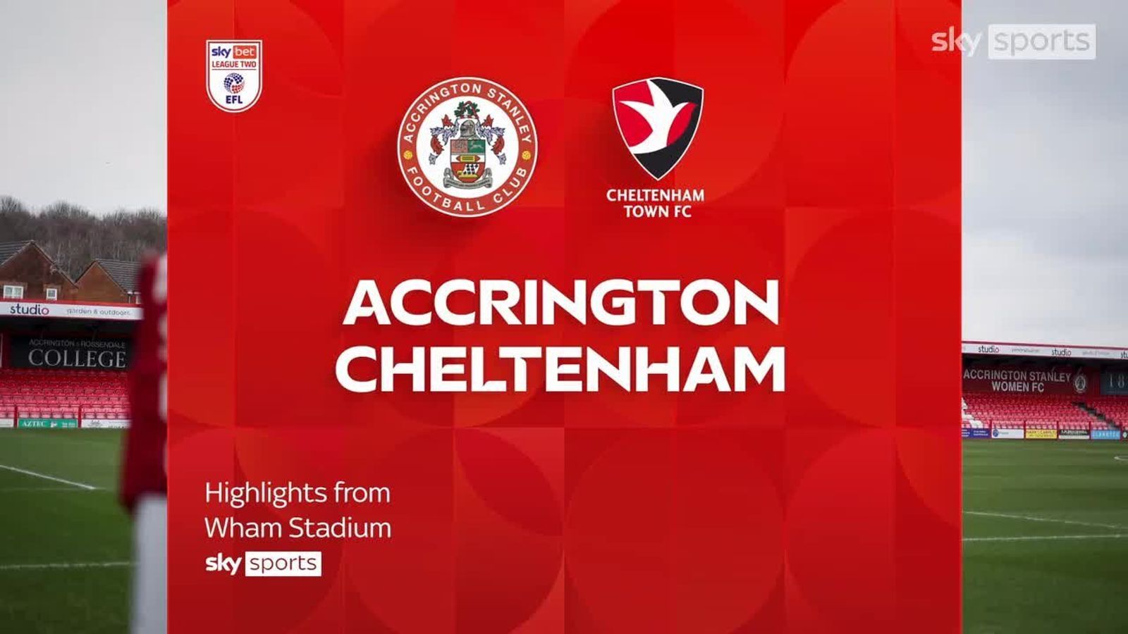 Accrington 2-0 Cheltenham