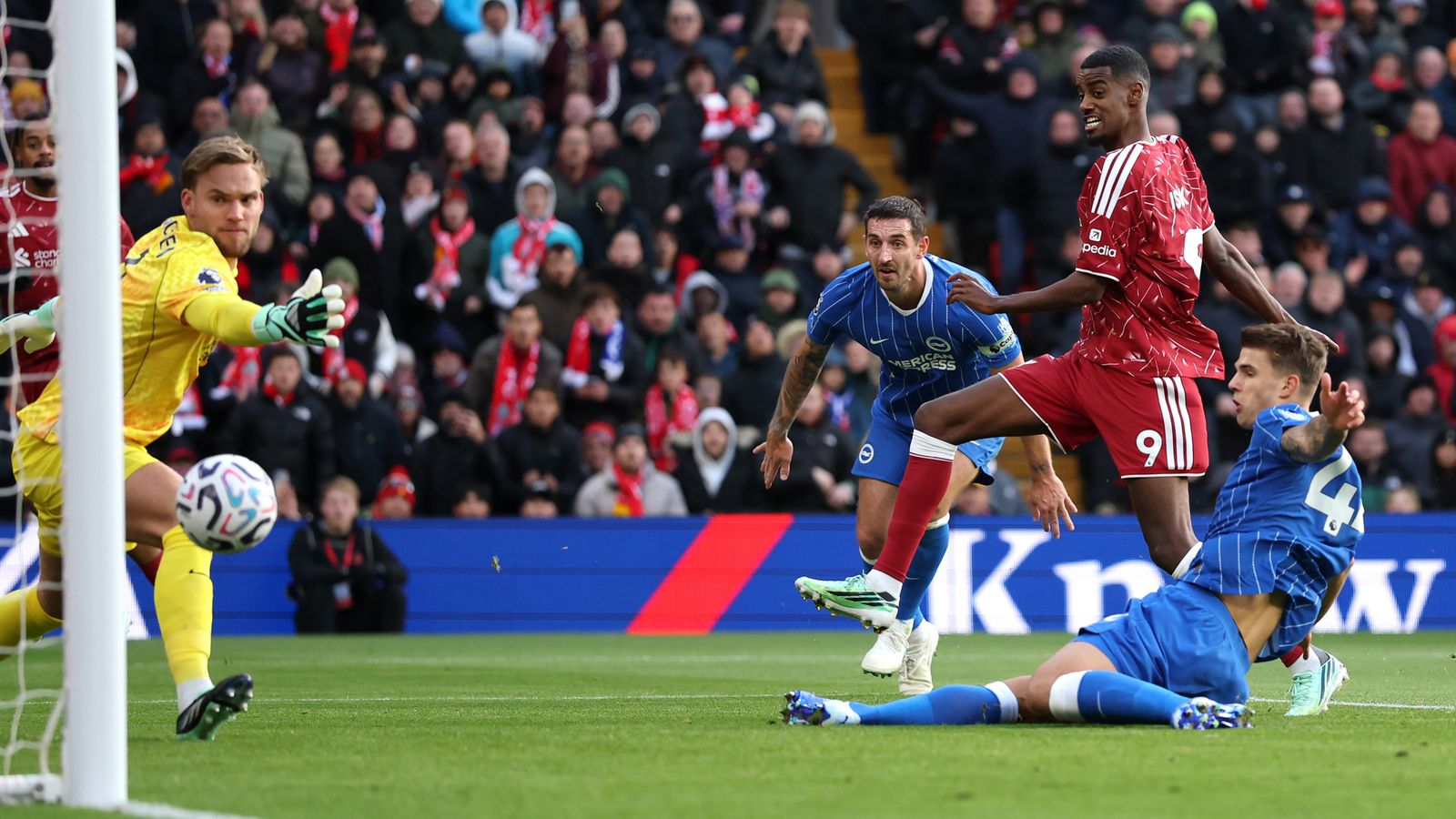 Isak on target again as Liverpool beat Brighton