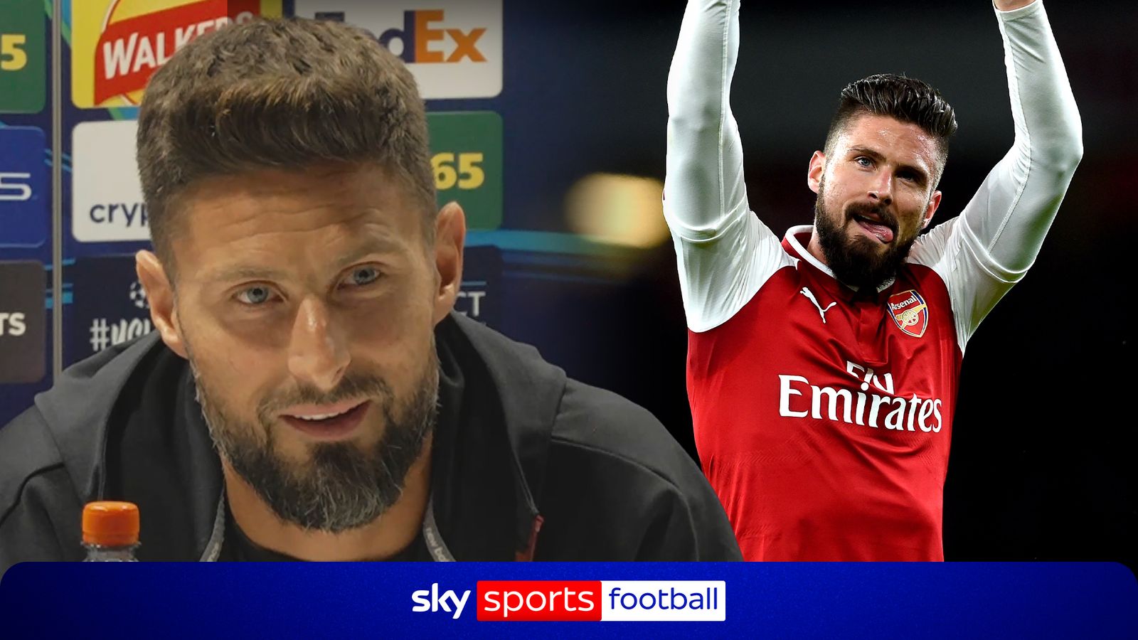 Olivier Giroud Reflects on Arsenal Career Ahead of Champions League Match