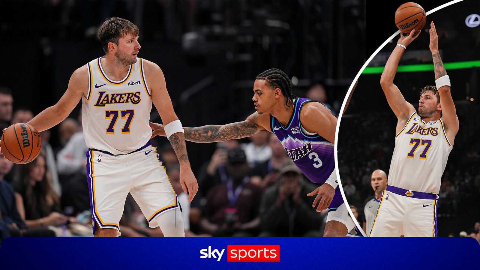 History maker Doncic stars with 52-point MASTERCLASS for LA Lakers against Jazz