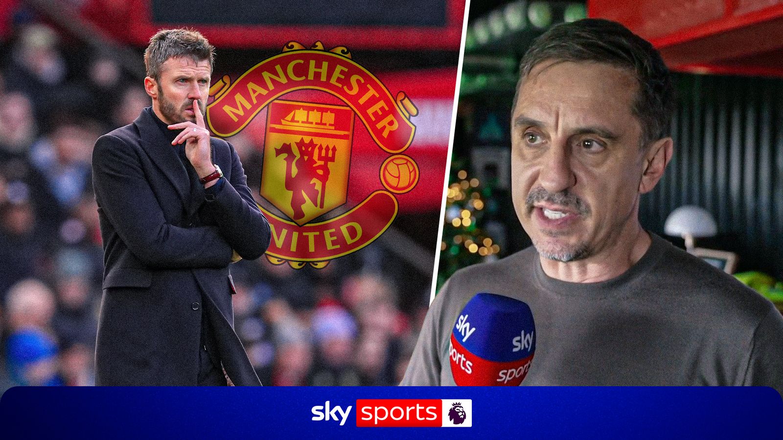 Neville says Carrick may need sacking as United keep him in charge