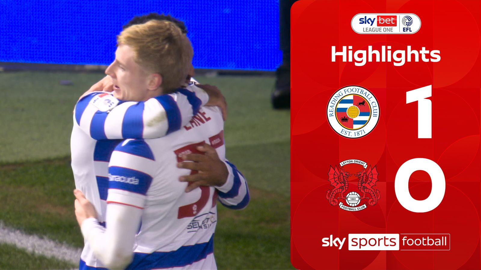Reading Edge Leyton Orient 1-0 in League One Clash
