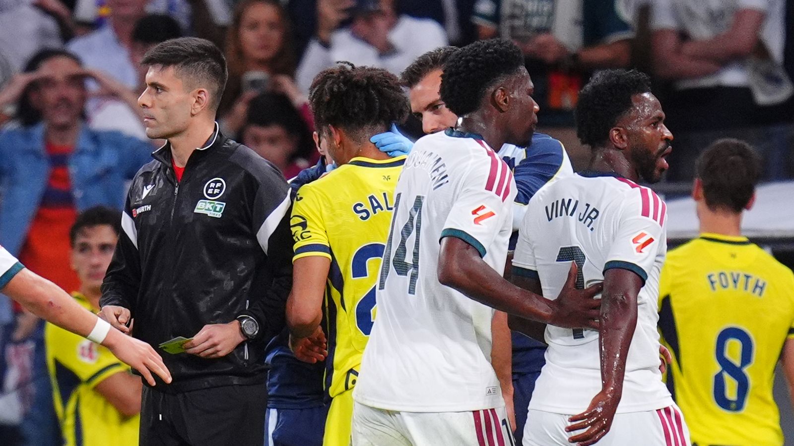 Vinicius Jr to miss El Clasico after hair pull red card
