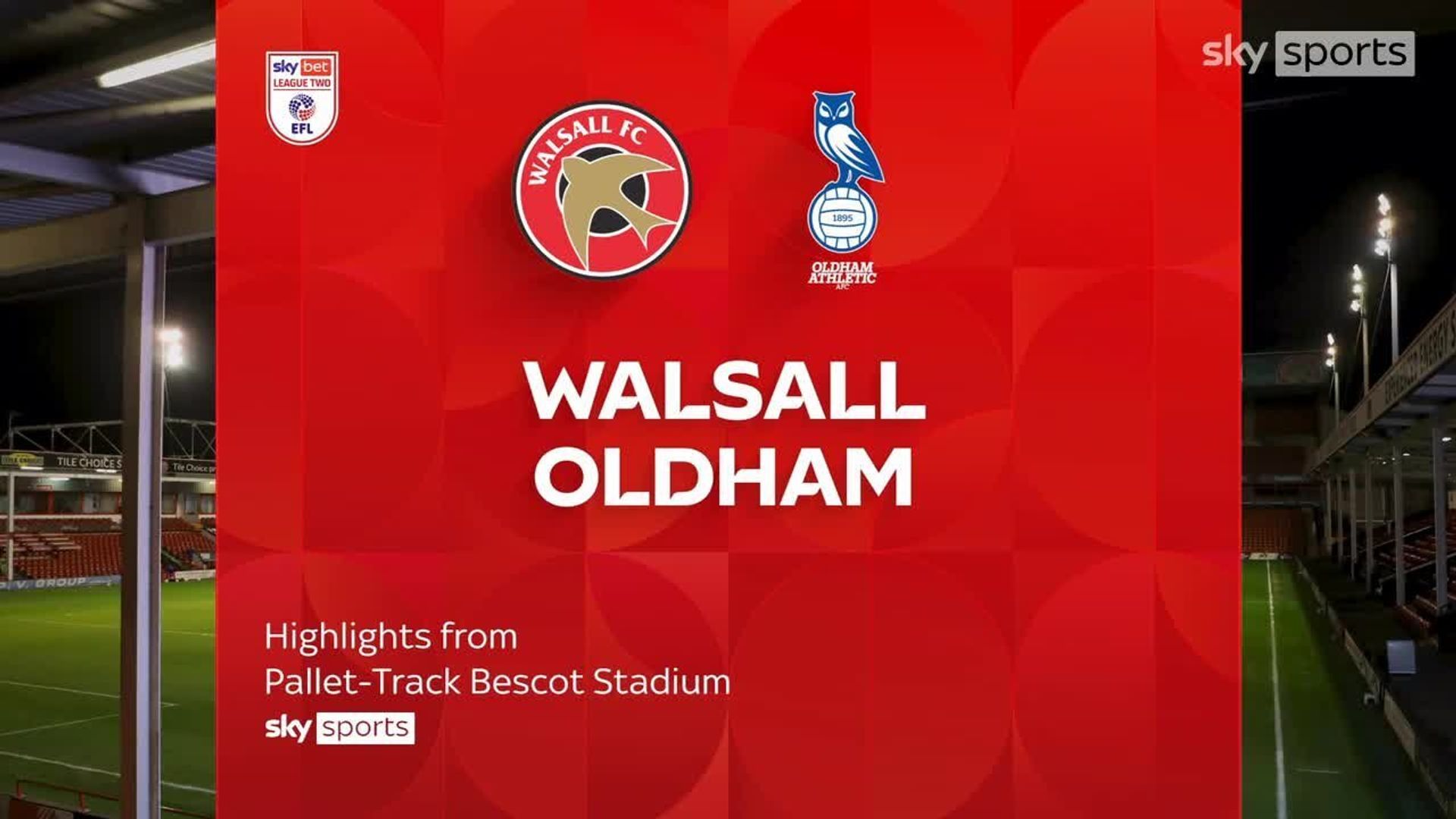 Walsall 3-0 Oldham