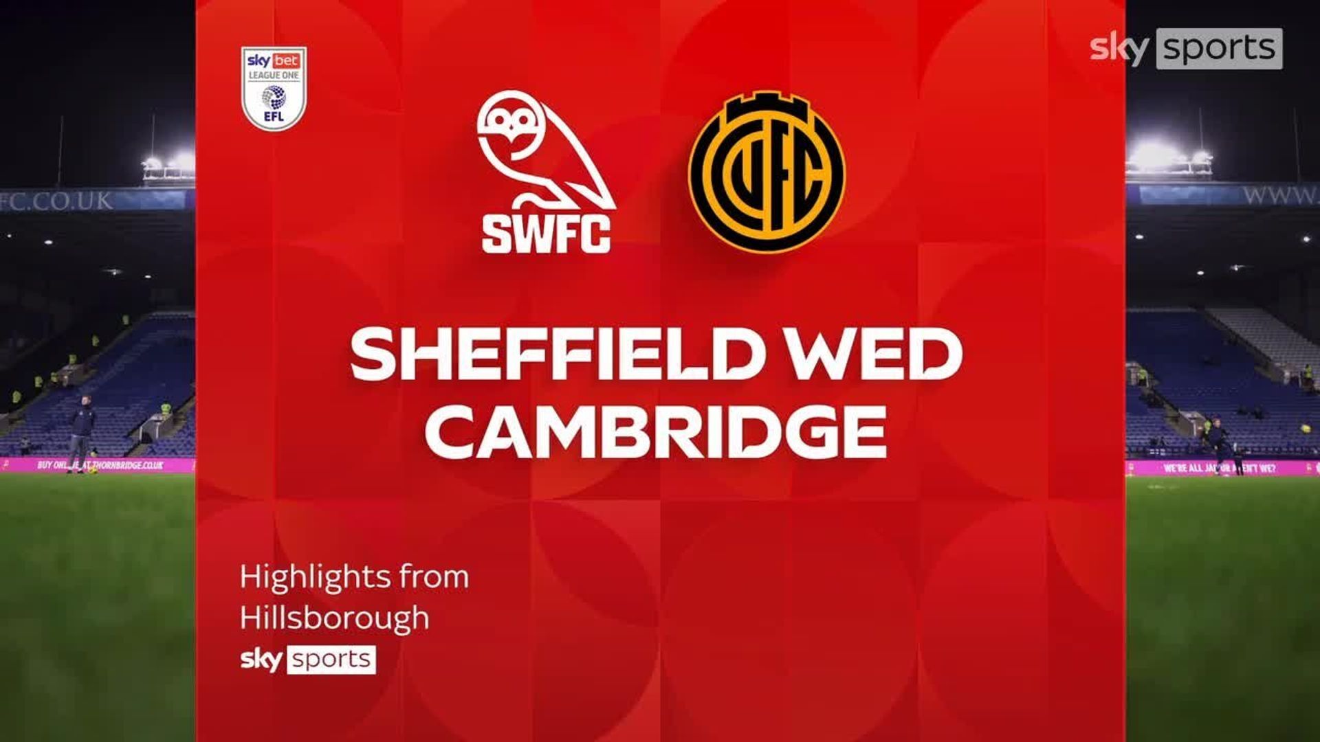 Sheffield Wednesday 1-1 Cambridge United
