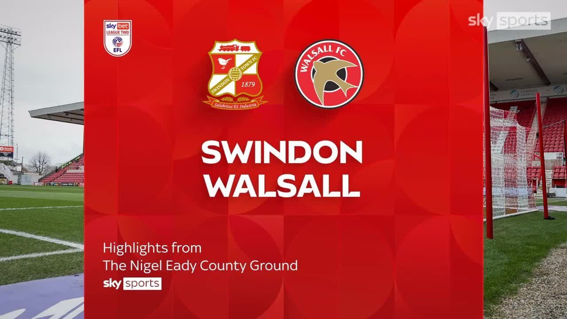 Swindon Town 1-1 Walsall