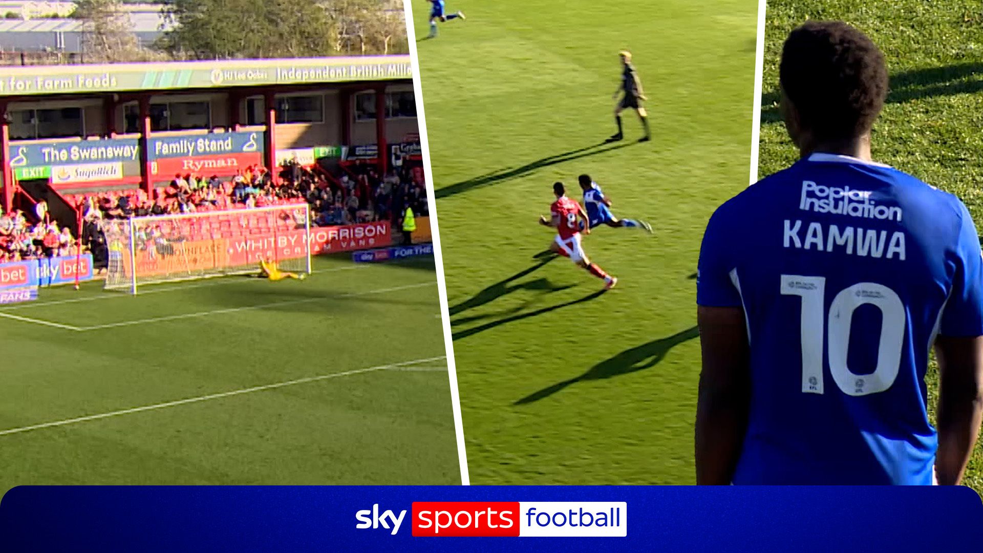 Sensational! Winger scores wonder goal from well inside own half!