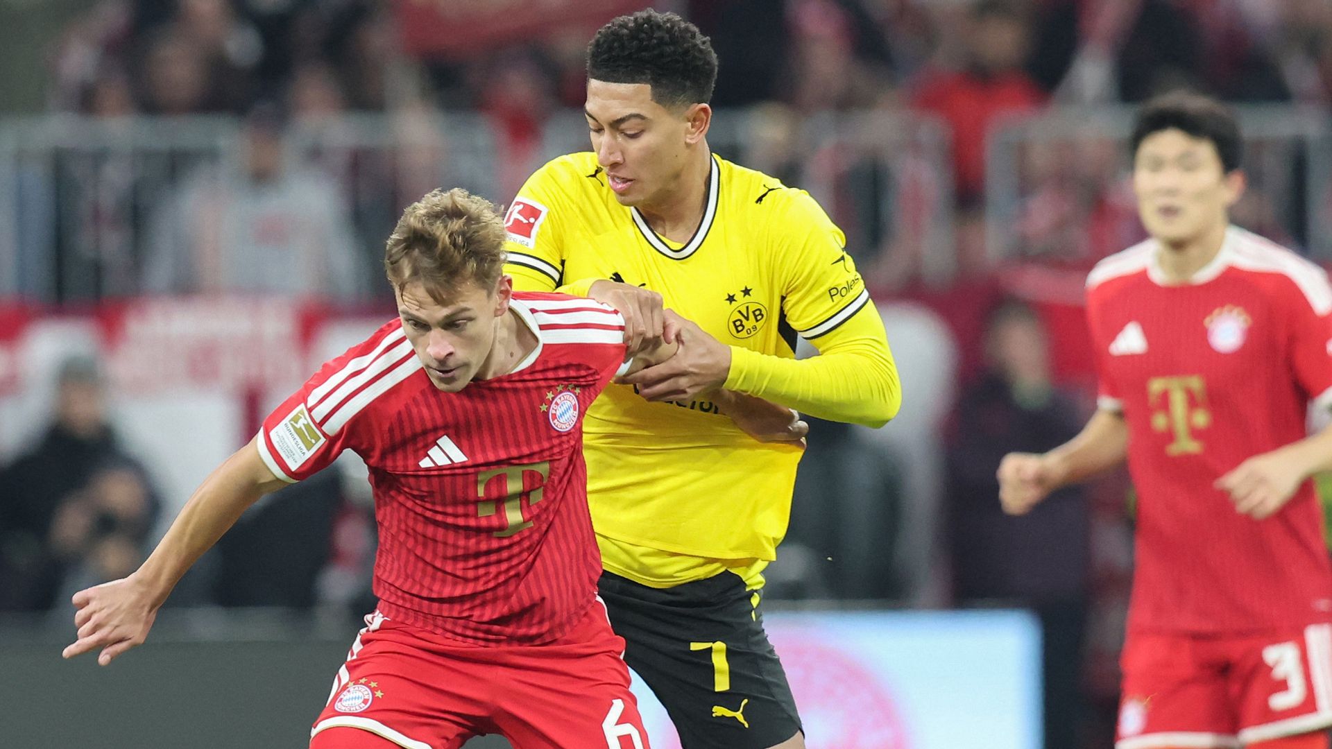 Olise hits the post for Bayern against Dortmund LIVE!