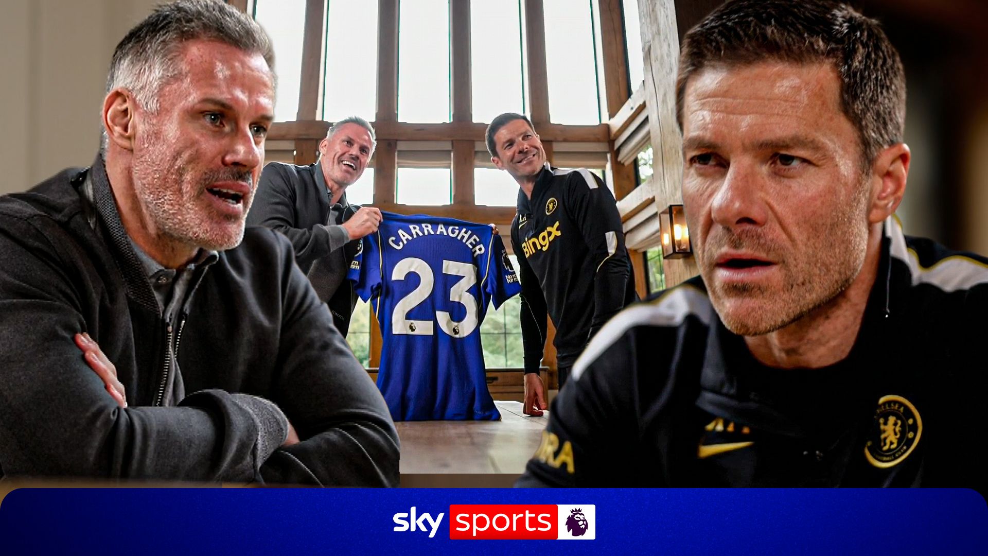 'First time I say good luck to a Chelsea boss!'  - 'Carradona' reunites with Alonso!